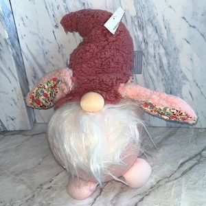 NEW Festive living pink Easter bunny floral gnome